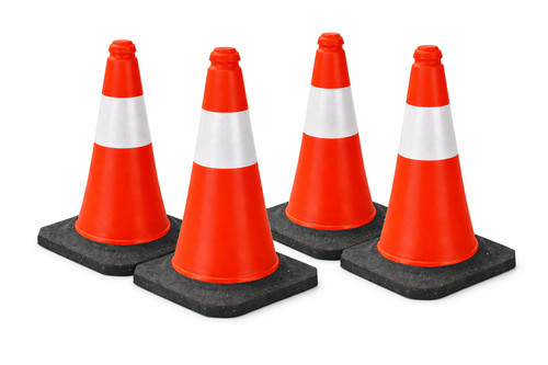 4er set verkehrskegel - set, 51cm