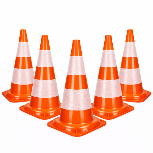 5er set verkehrskegel 47cm - verkehrskegel,