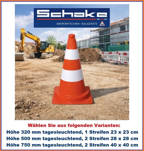 Schake leitkegel rot weiß - leitkegel, rot/weiß