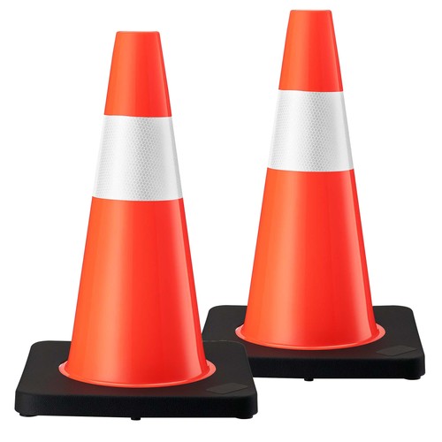 Wiltec verkehrskegel 45cm 2st - verkehrskegel,